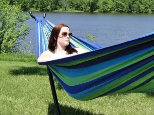 Brazilian Double Hammock with Universal Stand