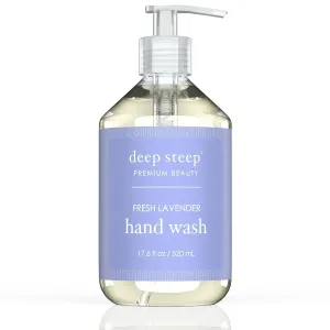 Deep Steep Hand Wash Fresh Lavender 17.6 oz Liquid