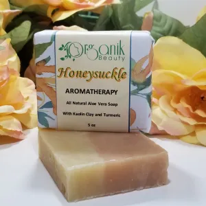 Honeysuckle All Natural Vegan Soap with Aloe Vera 5 oz