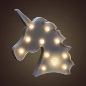 Kicko Unicorn Night Light LED Lamp - 1 Piece - Battery Operated 9.75 Inch Light Box