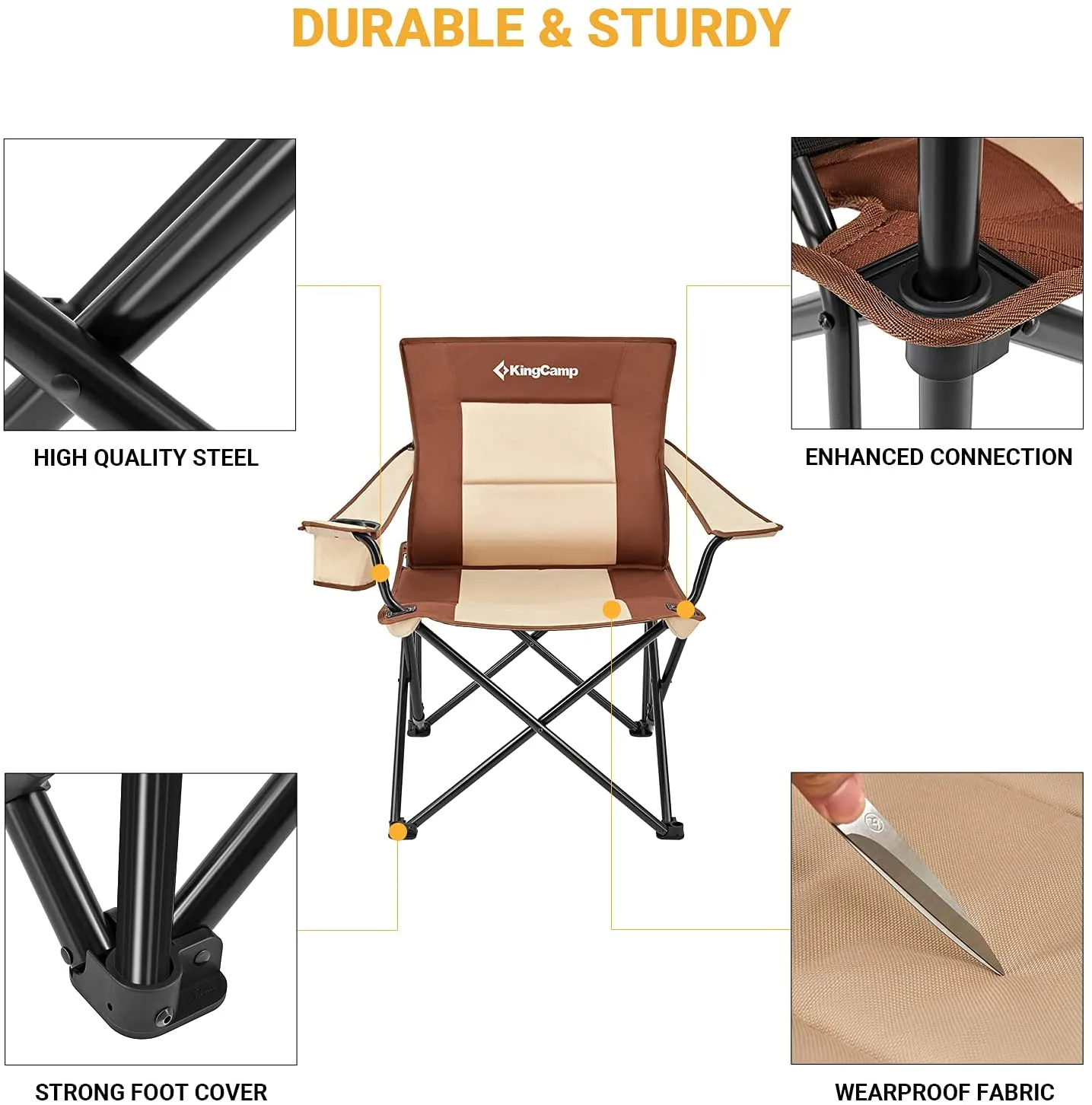 KingCamp Oversized Lumbar Support Camping Chair