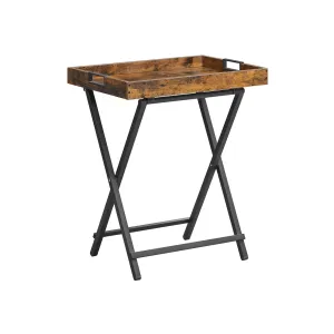 Side Table with Removable Serving Tray