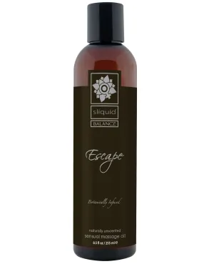 Sliquid Organics Massage Oil - 8.5 oz Escape