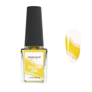 Yellow Nail Art Ink